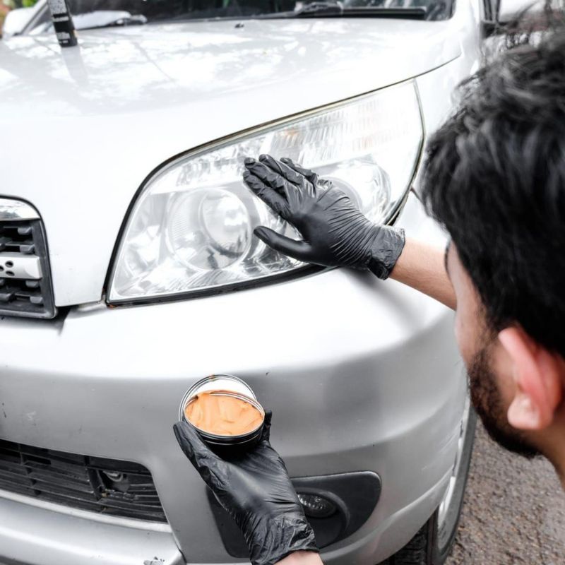 Headlight polish pembersih lampu mobil kuning pembersih kaca lampu mobil yang buram pengkilap lampu