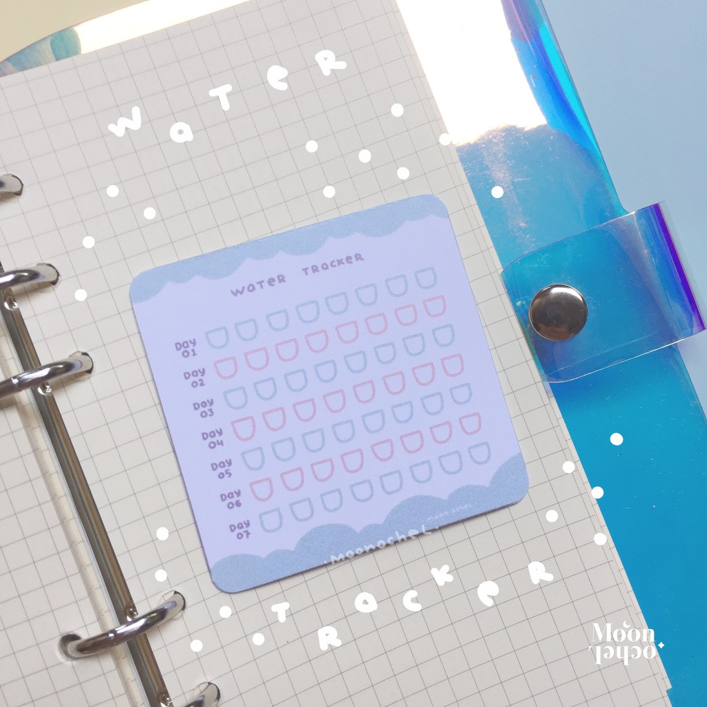 

Mini Memo Water Tracker June Edition - by Moon Ochel