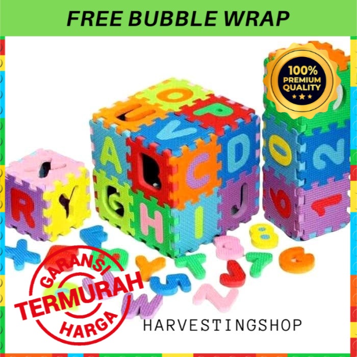 Kado Hadiah Mainan Anak Bayi Baby Edukasi Edukatif Belajar Puzzle Huruf ABC 1 2 3 4 5 6 7 8 9 Bulan-1