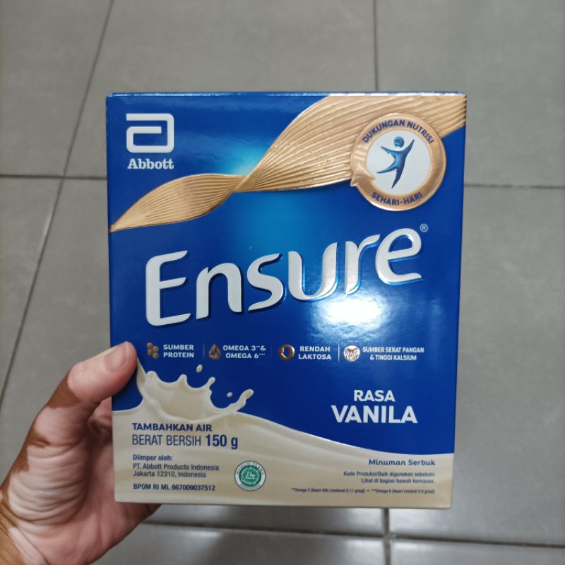 

Ensure Vanila 150 g Susu Nutrisi Dewasa Rendah Laktosa - Adult Nutrition Powder
