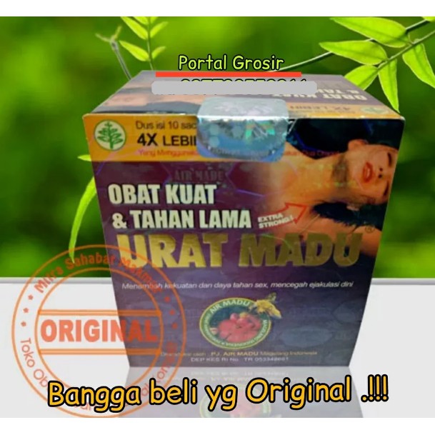URAT MADU Asli- Jamu Kuat - Supplement Kuat - Obat-Kapsul Kuat Tahan Lama 6X Lebih Dahsyat Dari Haja