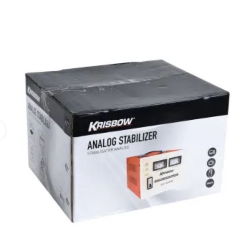 krisbow stabilizer elektronik analog 2 kva 2000va aurltomatic voltage