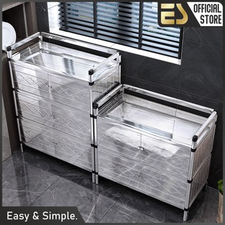 ES Lemari  Dapur  Stainless Steel  Lemari  Penyimpanan 