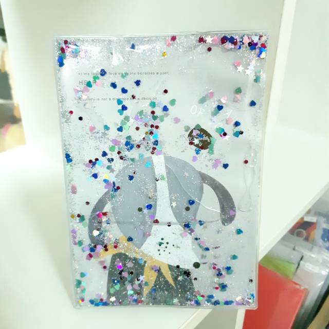 

BUKU GLITTER AIR tema hewan A5 buku tulis catatan diary notes note book notebook