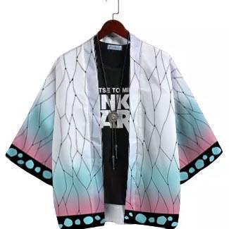 COD SALE Fullprint Kimono Haori Casual Unisex Outer Wear Anime Custom Kimetsu no Yaiba Shinobu Kocho
