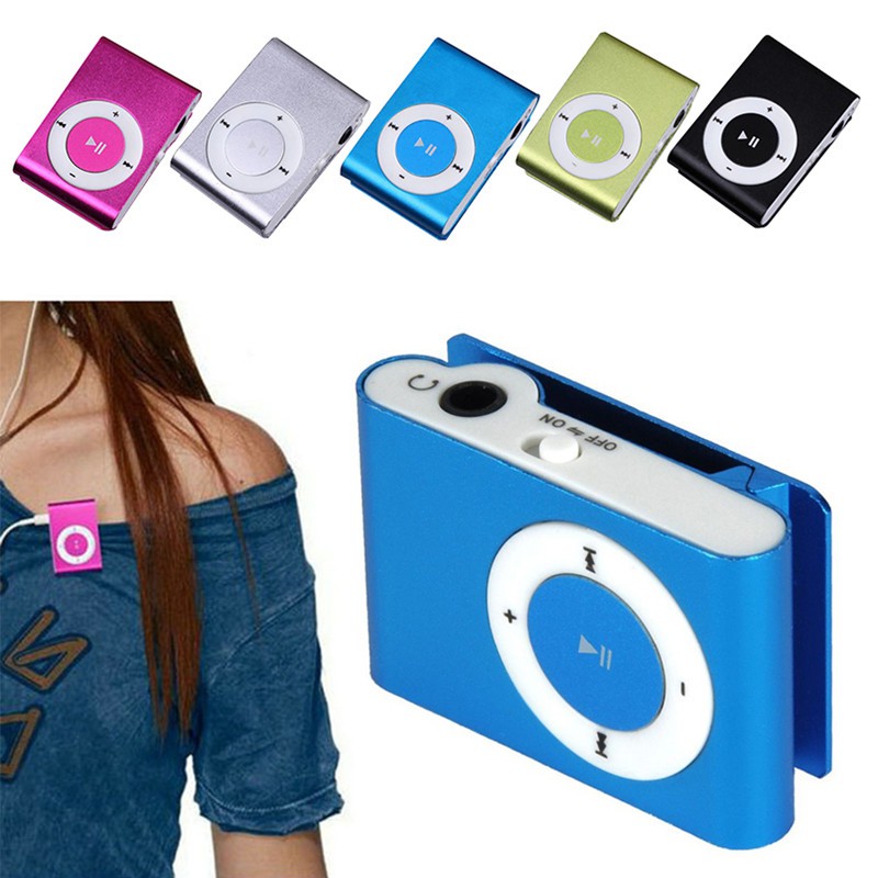 MP3 Music Media Player Mini Klip Metal USB Support 1 - 8GB Micro SD TF