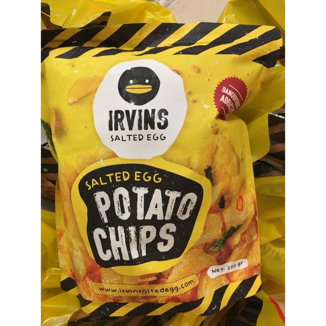 Jual Irvins Potato Chips Salted Egg Big Size (230gr) | Shopee Indonesia