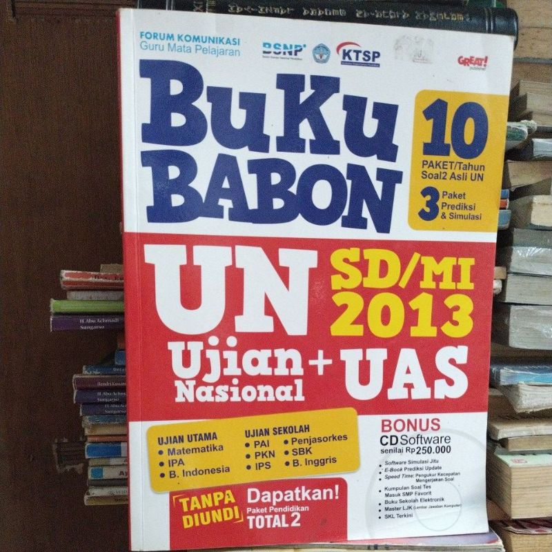 buku babon UN SD 2013