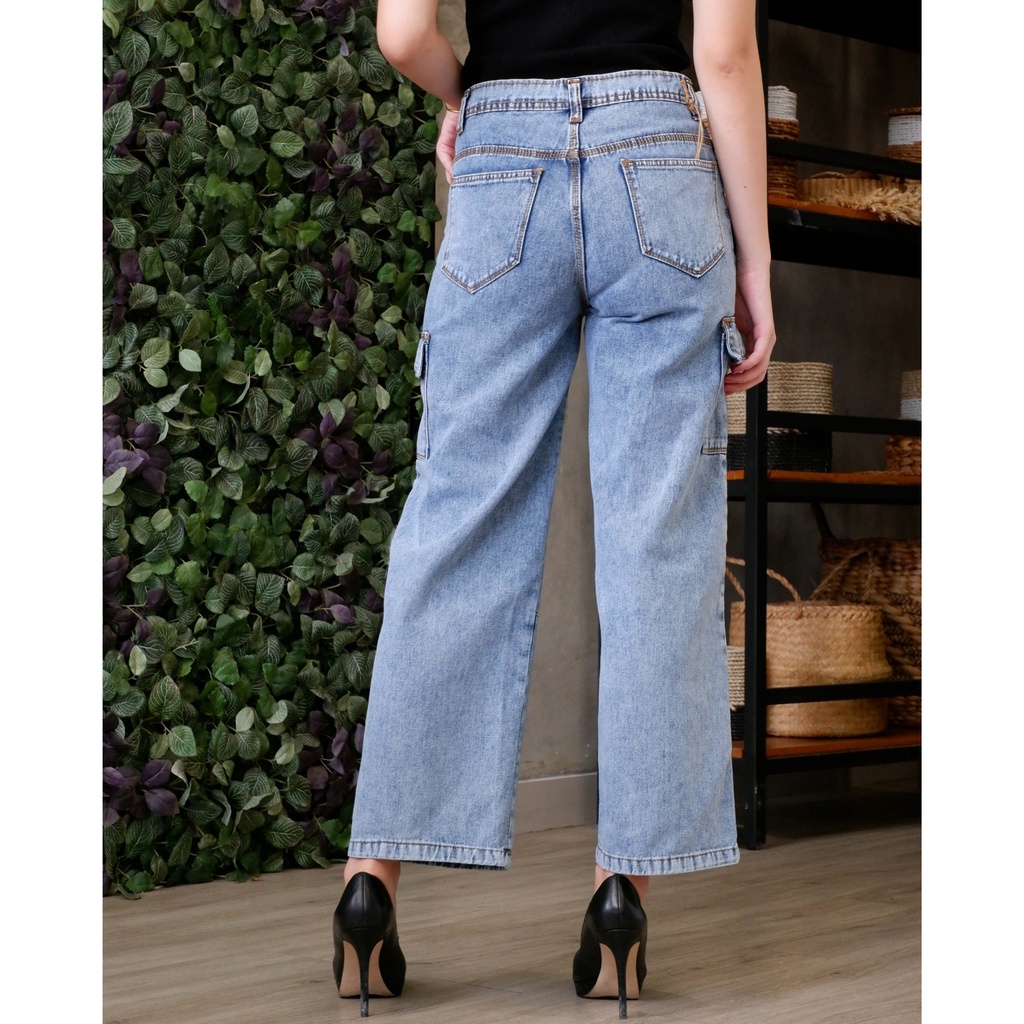 CELANA JEANS KULOT WANITA KARINA SANDRA ASILA PREMIUM Kekinian-6