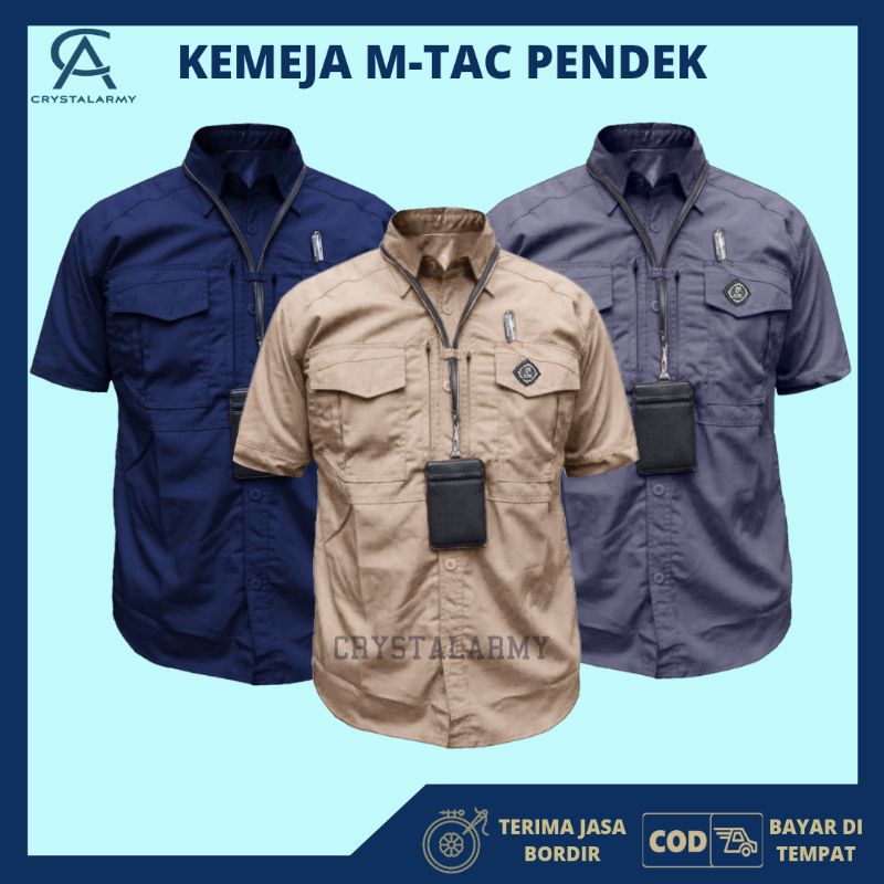 KEMEJA TACTICAL MTAC LENGAN PENDEK PRIA RESKRIM KEMEJA OUTDOOR BNN HEM ATASAN KEMEJA PNS