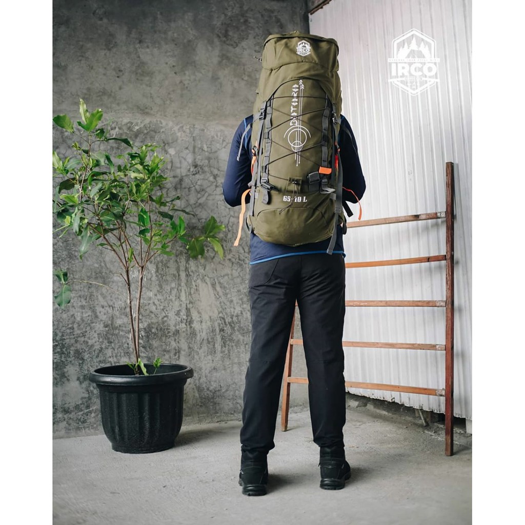 Promo Tas Gunung Carrier - Tas Keril 65L Free Rain Cover - Ransel Outdoor Hiking Camping