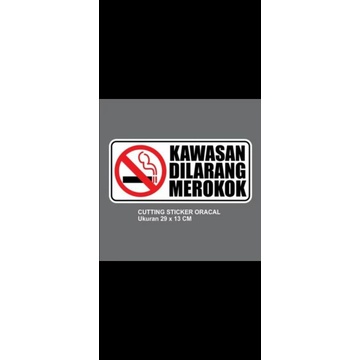 

sticker cutting DILARANG MEROKOK sticker
