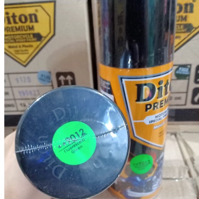 DITON Premium Pilok Pilox Cat Semprot F 9012** Fluorescent Green Stabilo Hijau (400cc)