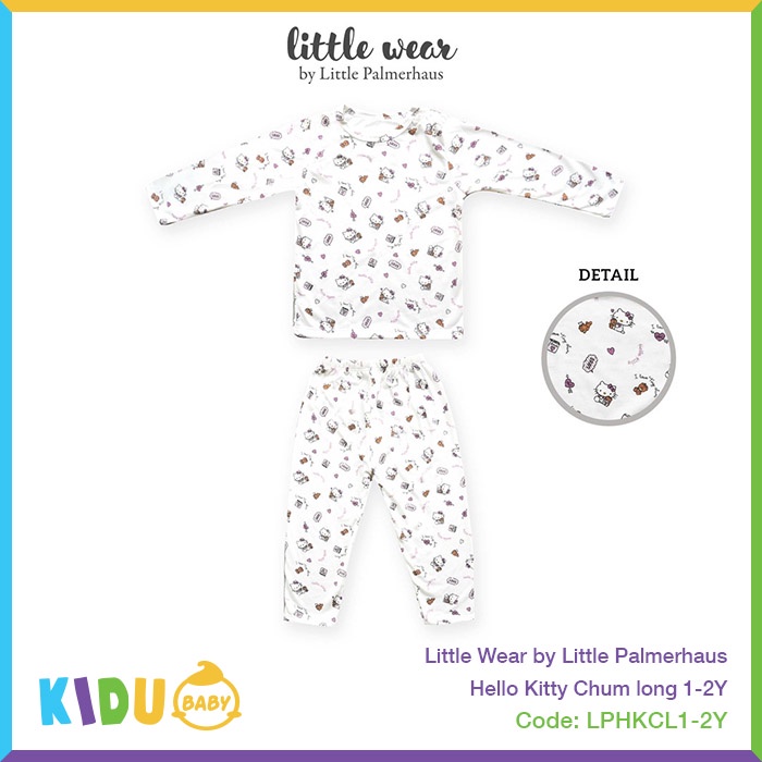 Little Wear by Little Palmerhaus Hello Kitty Chum Long Short Baju Bayi Baju Anak Lengan Panjang Lengan Pendek Kidu Baby