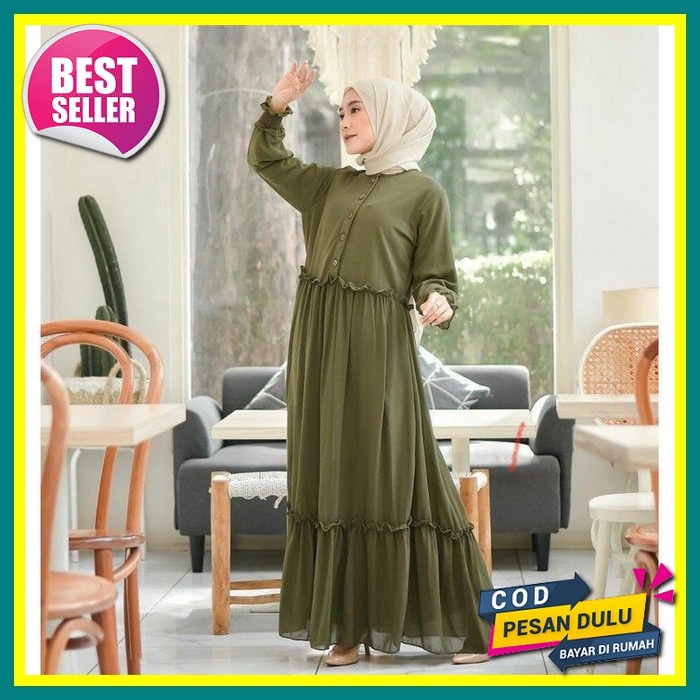 [ Ms ] Gamis Remaja Terbaru 2022 Ukuran L Xl Xxl | Kejora Dress Terbaru | Baju Gamis Dress Wanita De