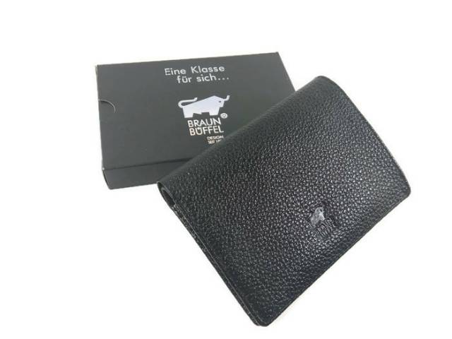 CARD HOLDER DOMPET KARTU BRAUN BUFFEL KULIT ASLI