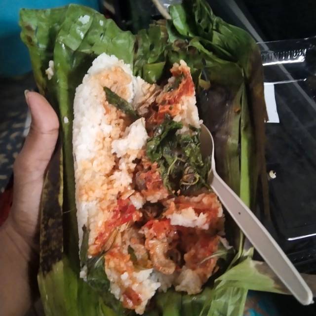 

Nasi bakar ati ampela ,teri,cumi dan ayam