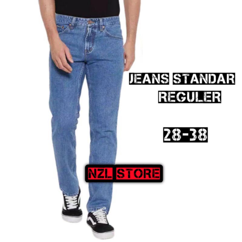 Celana jeans standar cowok/ jeans reguler pria - basic Celana panjang- Jeans cowok cowo