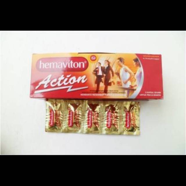 Hemaviton Action Strip - Obat Daya Tahan Tubuh/Stamina/Vitamin