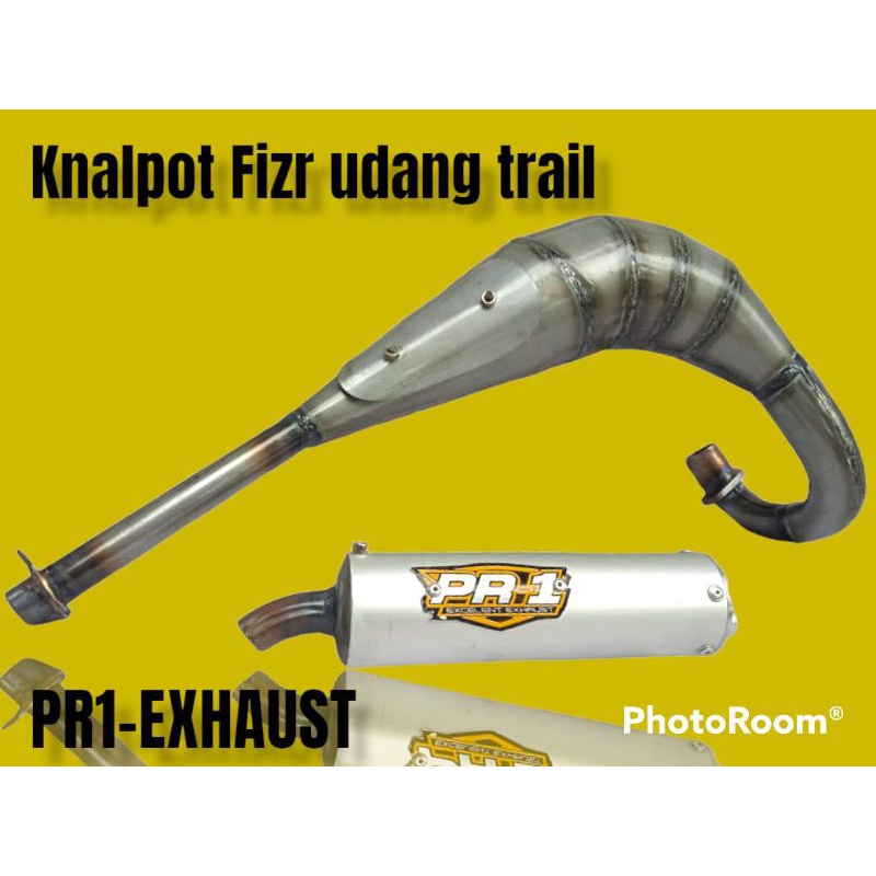 KNALPOT UDANG GTX TRAIL UNTUK FIZR BRAVO TORNADO SATRIA PLAT KARAT✅