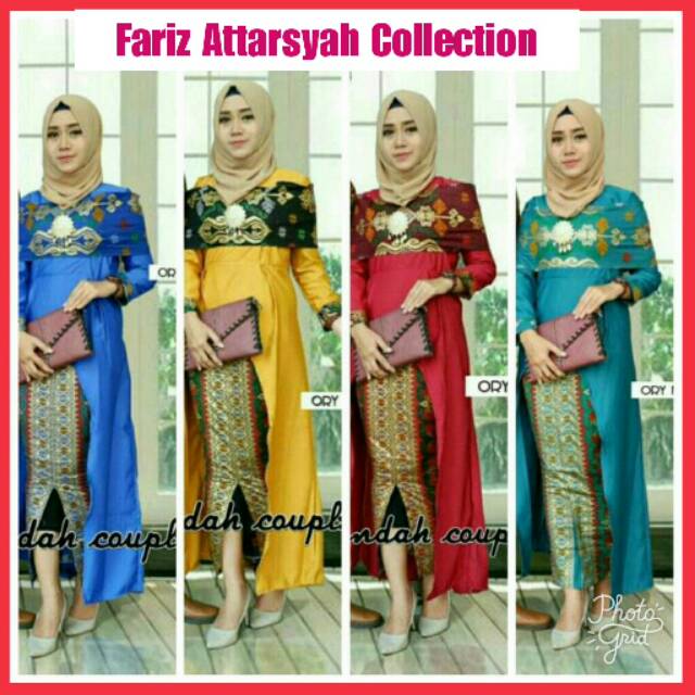 BAJU BATIK KEBAYA WANITA KUTUBARU TERBARU NST 31 SERAGAM PESTA HIJAB BAJU MUSLIM MODERN MEWAH