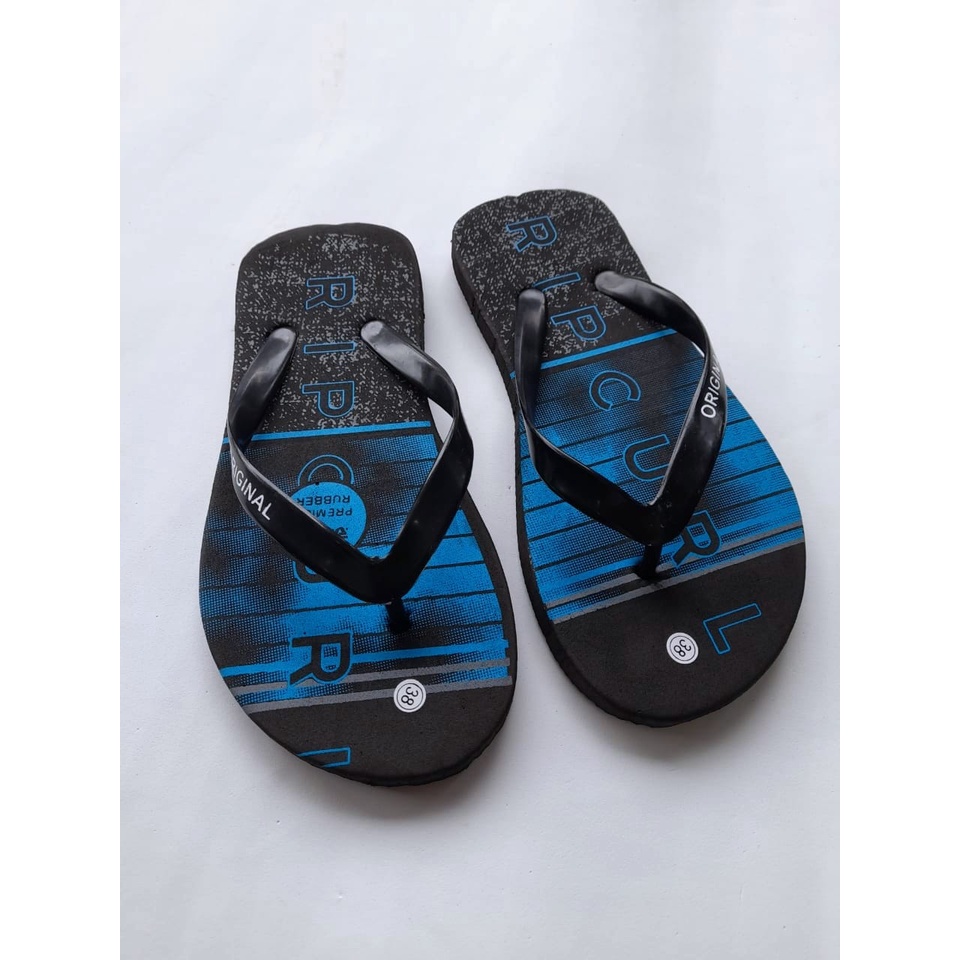 Sandal Jepit pria RC model gradasu putih abu / sendal distro Surfiing Casual SANDAL