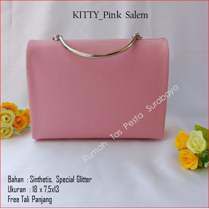 Tas Etnik,Tas Kekinian,Tas Satin,KITTY_Pink Salem