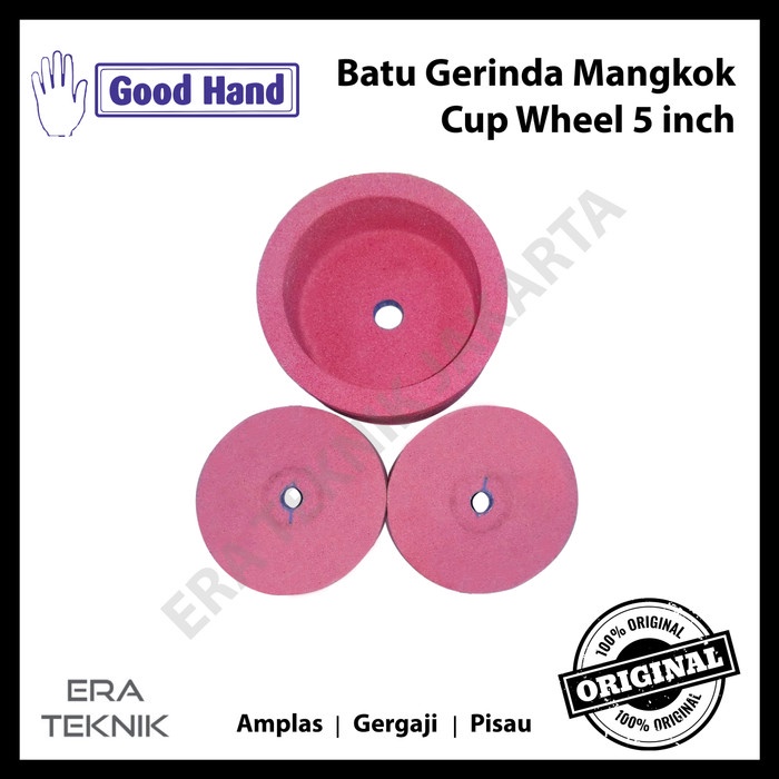 16pcs Batu Gerinda Mangkok Goodhand cup Wheel 5" inch