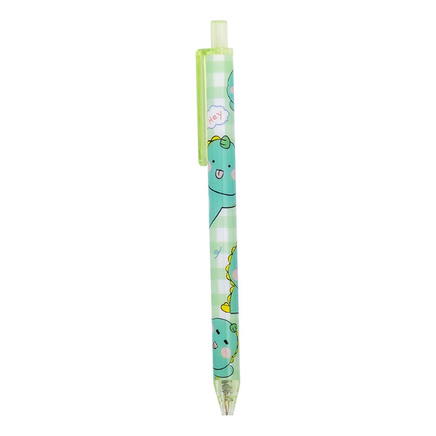 

J2 - Pulpen gel cetek green dino Bolpen lucu