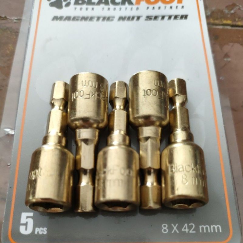 Mata sok baja 8 mm x 42 mm magnet kuning kepala baut baja ringan Mata baut roofing kanal baja ringan