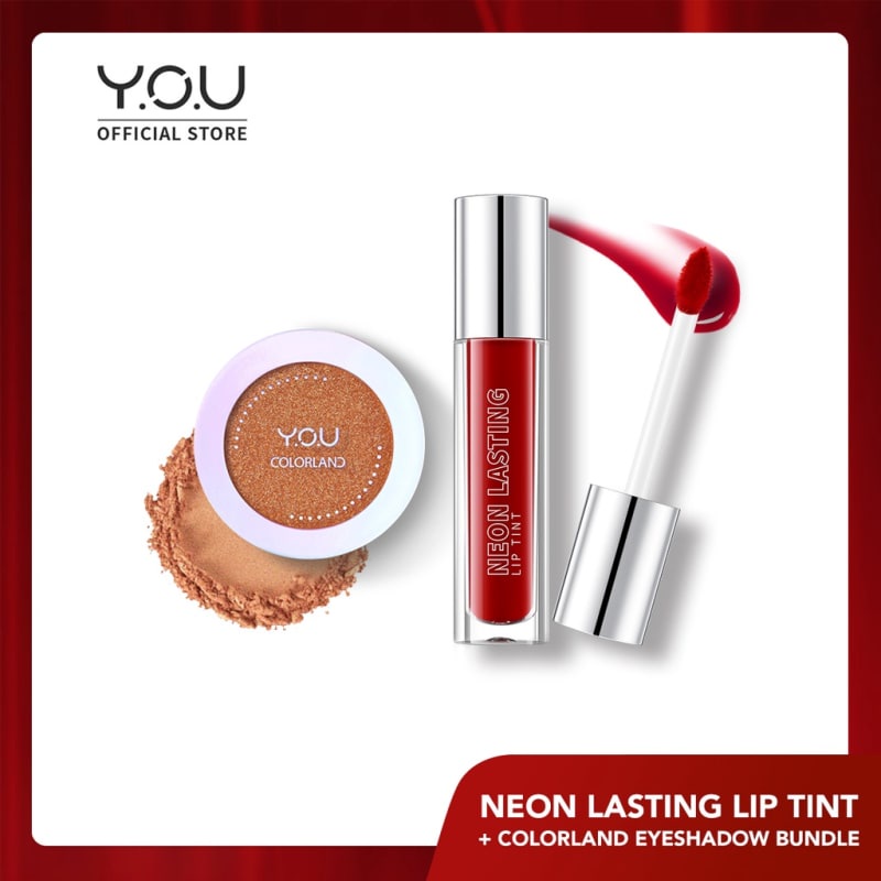 YOU Bundle Neon Lip Tint + Colorland Eyeshadow