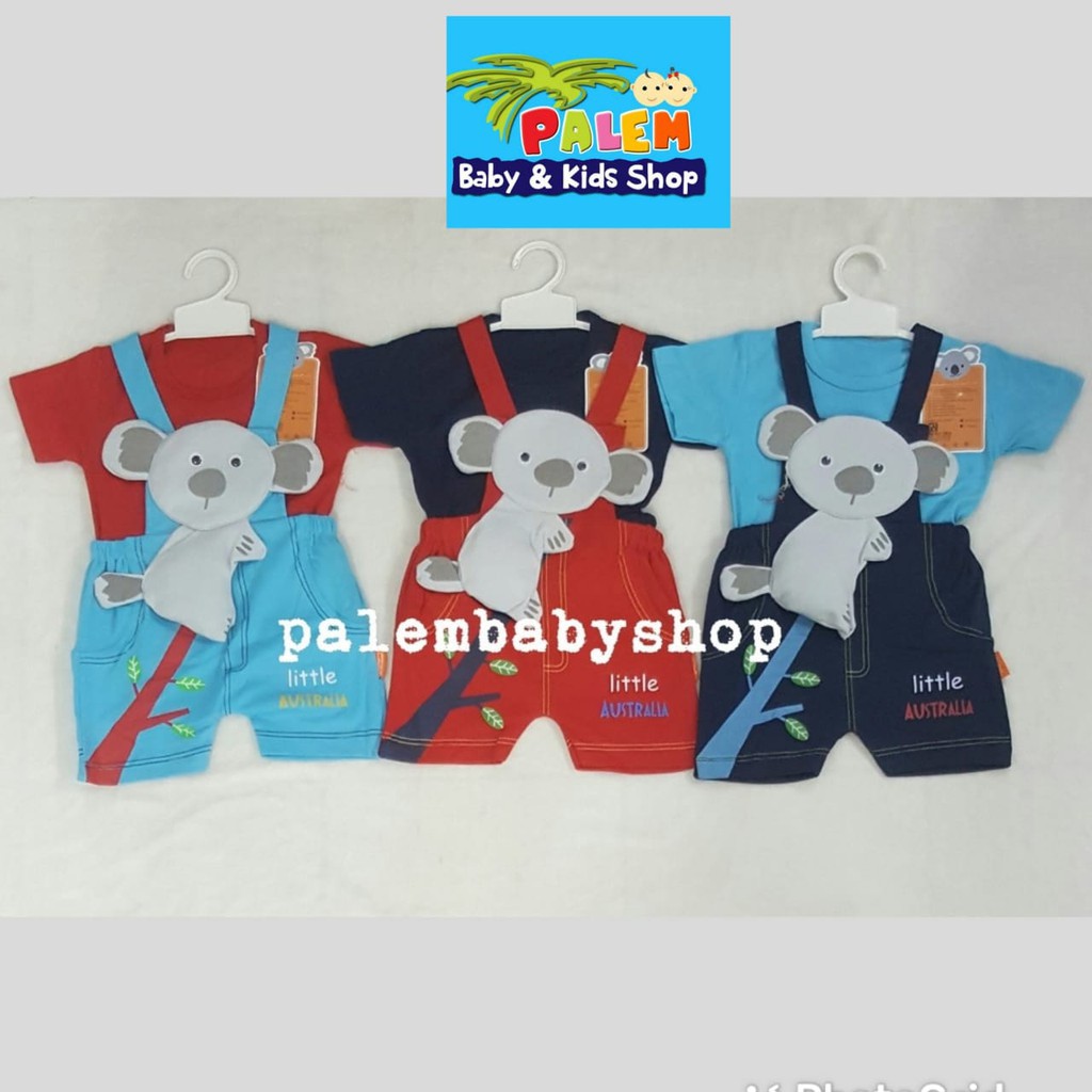 baby lona baju overall koala 6073