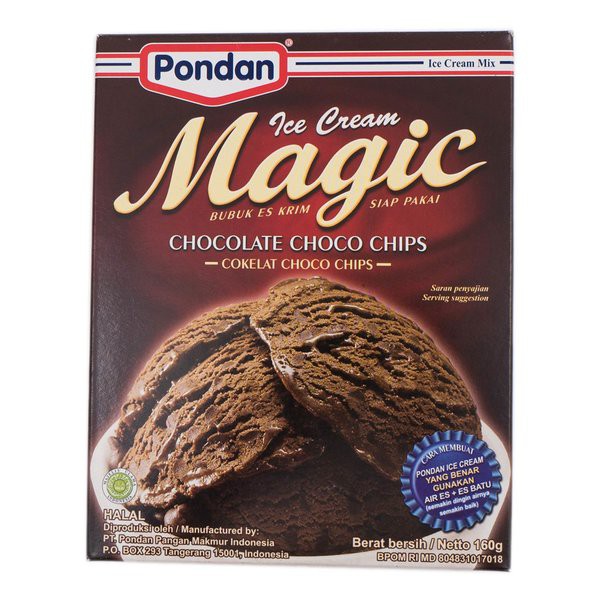 

PONDAN Magic Ice Cream Chocolate Choco Chips 160g Bubuk Es Krim Instan