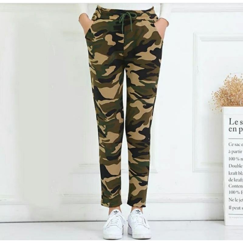 celana joger senam wanita olahraga armyterbaru