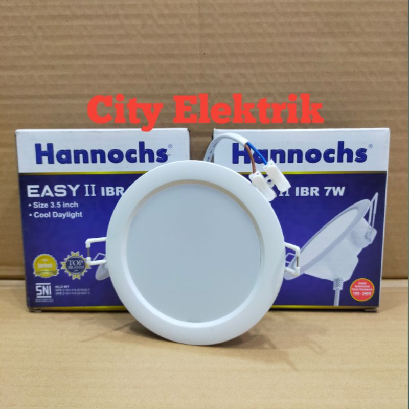 Led Panel Hannochs Easy II IBR 7 Watt / Lampu Downlight Hannochs Bulat 7 w / Lampu Pelafon Hannochs 7 Watt ( Cahaya Putih )