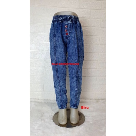 Celana Baggy Pants Jeans Snow Anak Perempuan Umur 3-13 Thn