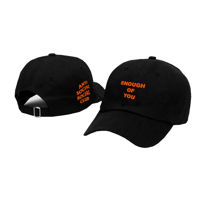 Topi Baseball Anti Social Social Club - Topi Baeball Keren Assc Enough of You Premium