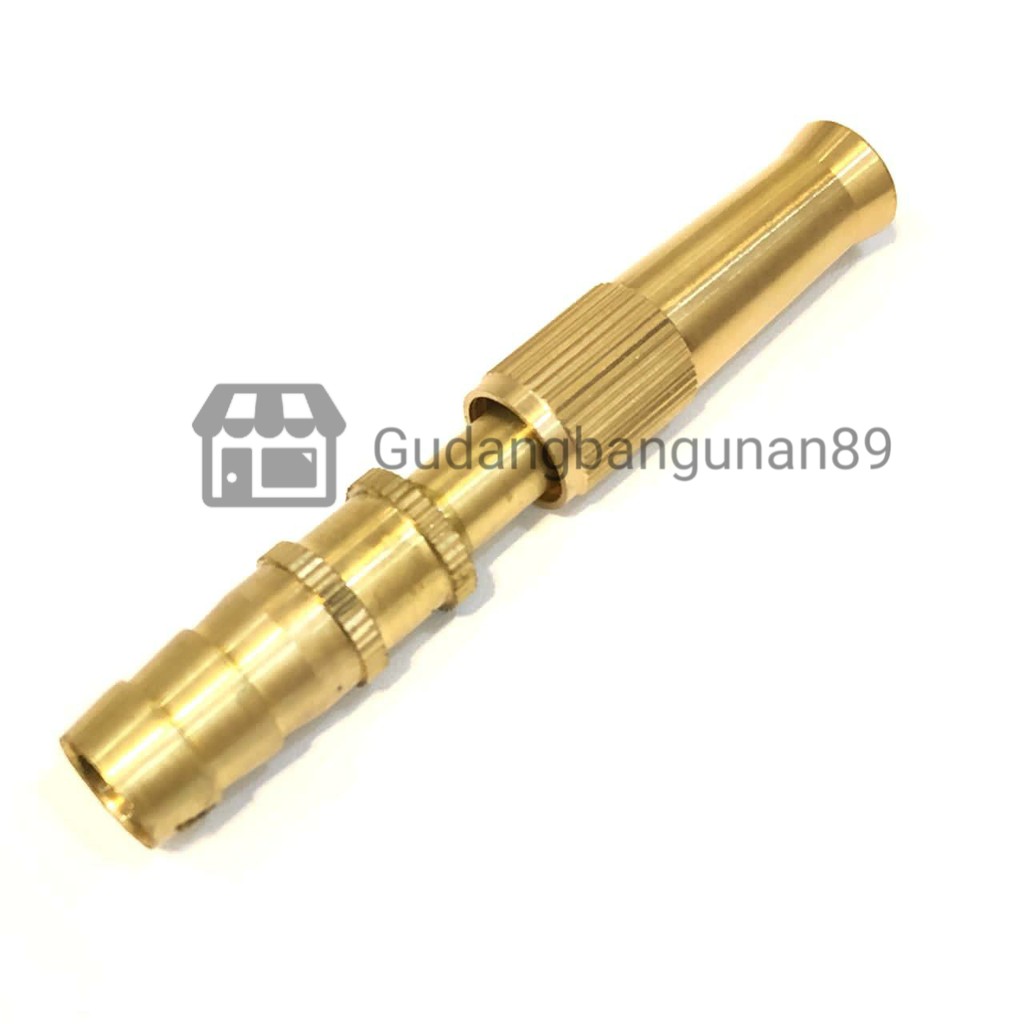 Semprotan Air Lurus Kuningan 5/8 in/Kepala Semprotan Selang Air Hose Nozzle Taman Motor Mobil 4 in