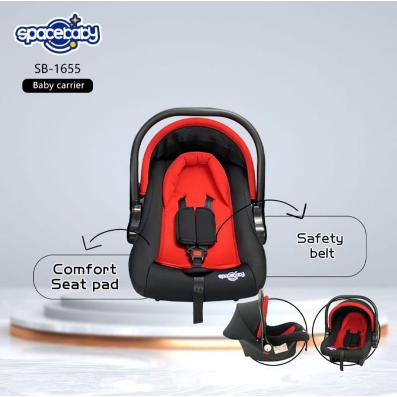 Spacebaby Carseat Baby Carrier SB-1655 Dudukan Mobil Bayi