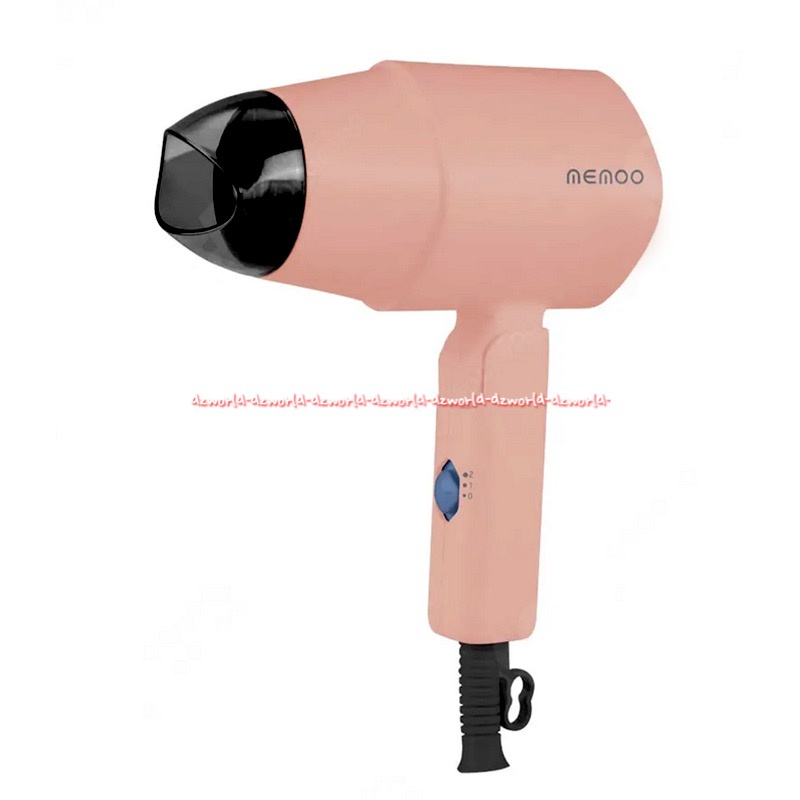 Memoo Hairdryer Portable Handle Gagang Bisa Dilipat Ditekuk Hair Memmo Memo Pengering Rambut