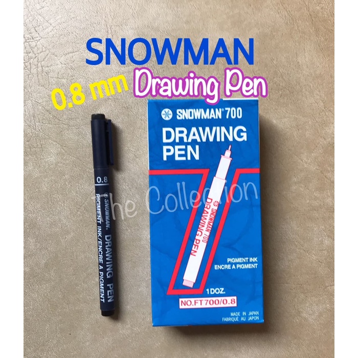 

Pendrawing- Atk0581Sm 0.8 Drawing Pen Snowman Spidol 0,8 Marker Draw Ft700 Pigment -Drawing-Pen.