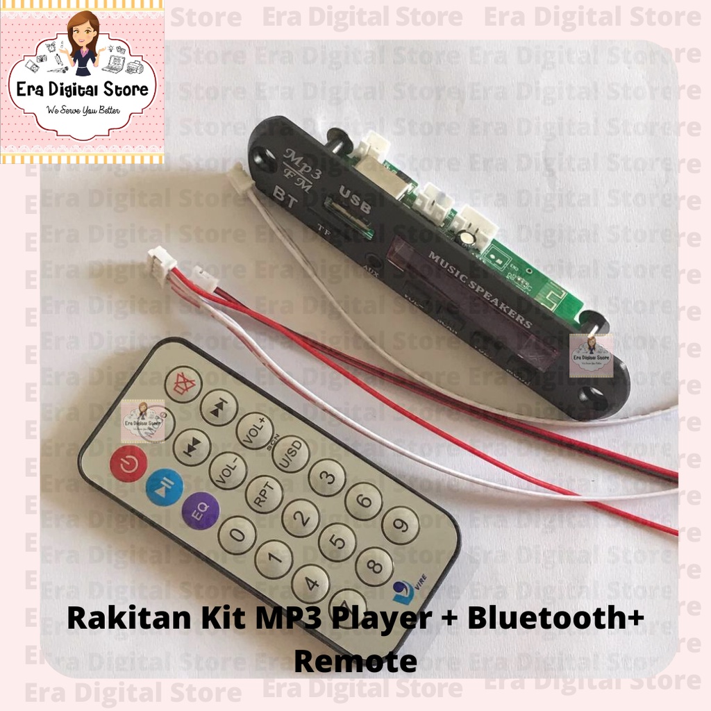 Rakitan Kit MP3 Player + Bluetooth+ Remote