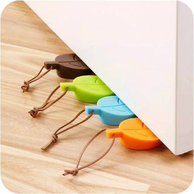 Penahan Pintu Ganjelan Pintu Pengganjal Silikon Bentuk Daun / Door Stopper Silicone