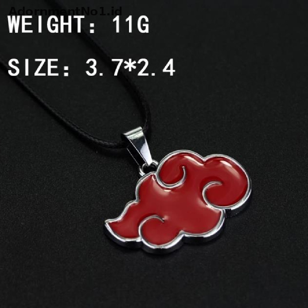 (AdornmentNo1) Kalung Rantai Dengan Liontin anime naruto akatsuki uchiha itachi Untuk cosplay