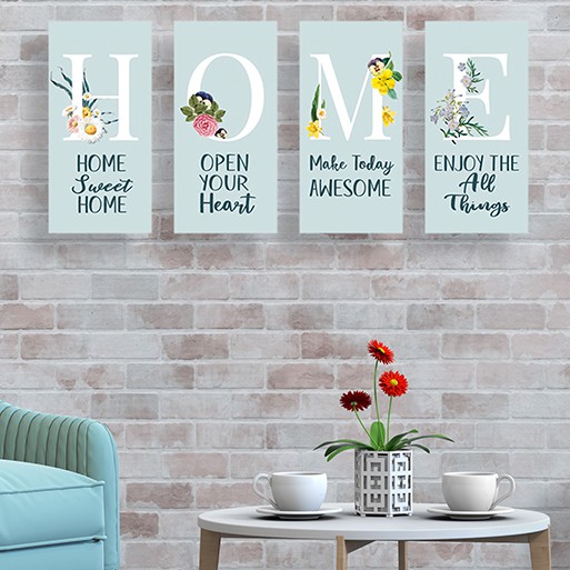 Pajangan dinding Set Sweet Home Wall decor Dekorasi Ruang Tamu