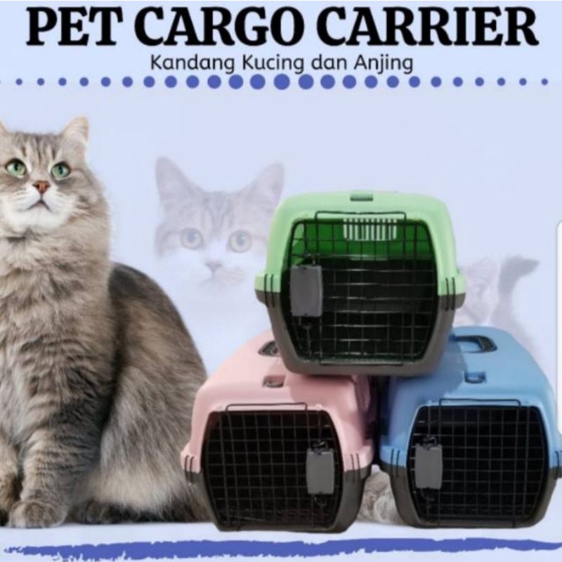 Pet Carrier Tas Hewan Tas Traveling Hewan Import Tas Travel Anjing Kucing Pet Cargo