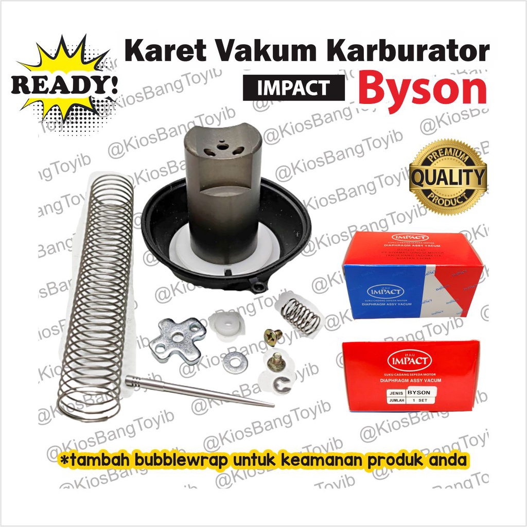 Diaphragm Assy Vacum (Karet Vakum Karburator) Byson -IMPACT-