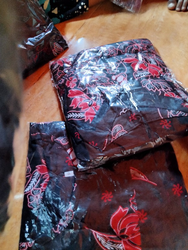 Batik Couple Keluarga Sania Ruffle Ori Ndoro Jowi Dnt Dimensi Abu