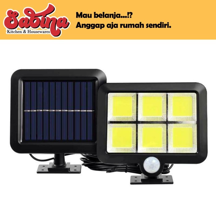 Lampu Taman Solar Sensor Gerak Outdoor COB 120 LED YuYiYuan