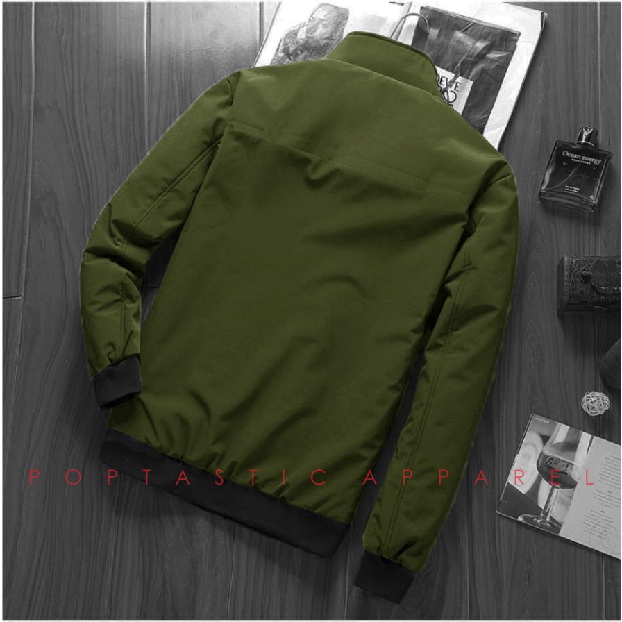 Jaket Musim dingin Jaket parasut pria Bomber hurrington Formal Taslan Waterproof